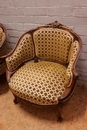 Louis XV style Marquises in Walnut, France 19th century