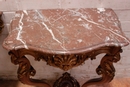 Louis XV style Wall consoles in Walnut, France 19th century