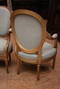 Louis XVI style Chairs in gilt wood, France 19th century