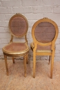 Louis XVI style Chairs in gilt wood, France 19th century