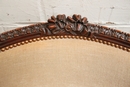Louis XVI style bergeres in mahogany, France 19th century