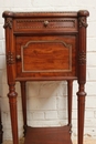 Louis XVI style Nightstands in mahogany & bronze, France 19th century