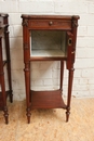 Louis XVI style Nightstands in mahogany & bronze, France 19th century