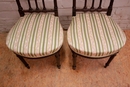 Louis XVI style Chairs in pallisander, France 1900