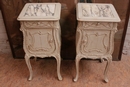 style Nightstands in paint wood, France 19th century