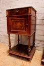 style Nightstands in Walnut, Belgium 1900