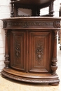Hunt style Corner cabinets in Oak, France 19th century