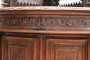 Hunt style Corner cabinets in Oak, France 19th century
