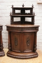 Hunt style Corner cabinets in Oak, France 19th century