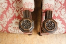 Gothic style arm chairs in Oak, France 19th century