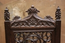 Gothic style Arm chairs in Oak, France 19th century