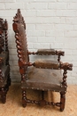 Hunt style Seats in Oak, France 19th century