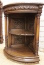 Renaissance style Corner cabinets in Walnut, France 19th century