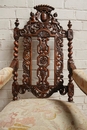 Renaissance style arm chairs in Walnut, France 19th century