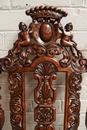 Renaissance style arm chairs in Walnut, France 19th century