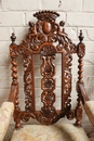 Renaissance style arm chairs in Walnut, France 19th century