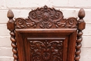 Renaissance style Arm chairs in Oak, Belgium 1900