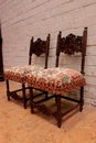 Renaissance style Chairs in Walnut, France 19th century