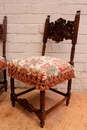 Renaissance style Chairs in Walnut, France 19th century