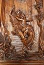 Renaissance style Romantic wall panels in Walnut, France 19th century
