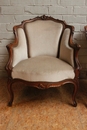 Louis XV style Seats in Walnut, France 19th century