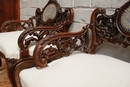 Louis XV style Benches in Walnut, France 19th century