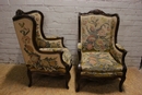Louis XV style Bergeres in Walnut, France 19th century