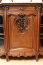 Louis XV style Cabinet in Walnut, Belgium 1900