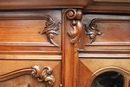 Louis XV style Cabinet in Walnut, Belgium 1900