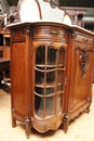 Louis XV style Cabinet in Walnut, Belgium 1900