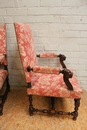 Renaissance style arm chairs in Walnut, France 19th century