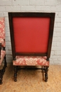 Renaissance style arm chairs in Walnut, France 19th century