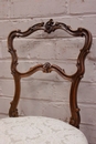 Louis XV style Side chairs in Walnut, France 19th century