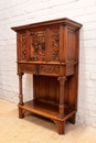 Gothic/renaissance style Cabinet in Walnut, France 19th century