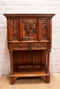 Gothic/renaissance style Cabinet in Walnut, France 19th century