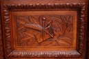 Hunt style Bookcase in Oak, France 19th century