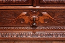 Hunt style Bookcase in Oak, France 19th century