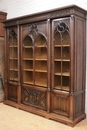 Gothic style Bookcase in Walnut, France 19th century