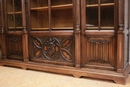 Gothic style Bookcase in Walnut, France 19th century