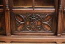 Gothic style Bookcase in Walnut, France 19th century