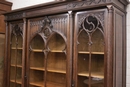 Gothic style Bookcase in Walnut, France 19th century