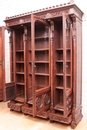 Gothic style Bookcase in Walnut, France 19th century