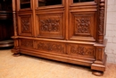 Renaissance style Bookcase in Walnut, France 19th century