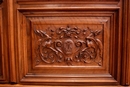 Renaissance style Bookcase in Walnut, France 19th century