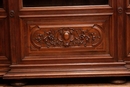 Renaissance style Bookcase in Walnut, France 19th century