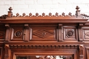 Renaissance style Bedroom in Walnut, France 19th century