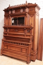 Renaissance style Bedroom in Walnut, France 19th century