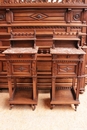 Renaissance style Bedroom in Walnut, France 19th century