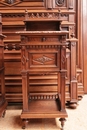 Renaissance style Bedroom in Walnut, France 19th century