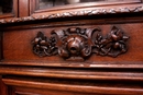 Hunt style Bookcase in Oak, France 19th century